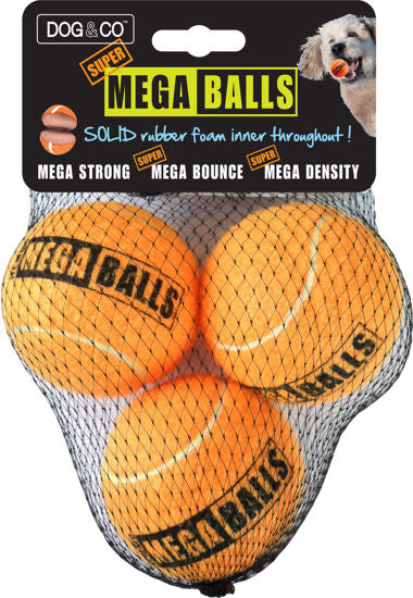 Super Mega Ball Pack of 3 Orange