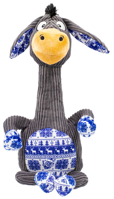 Festive Mindful Yoga Donkey Dog Toy