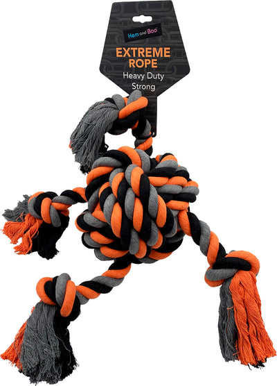 4x Ended Extreme Rope Heavy Ball Toy