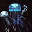 Jellyfish Twin Pack Blue/Clear Glowing Effect