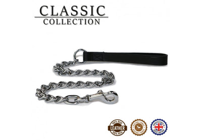 32" Black Extra Heavy Chain Lead With Trigger