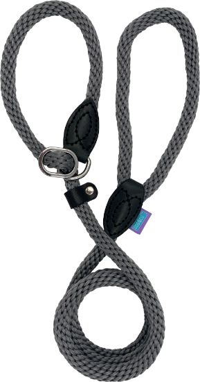 Soft Touch Rope Slip Lead Grey 14mm 60"