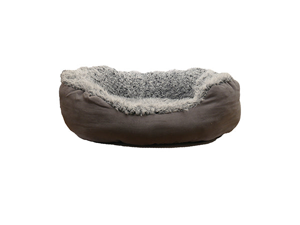 32" Grey Lion Suede Plush Bed