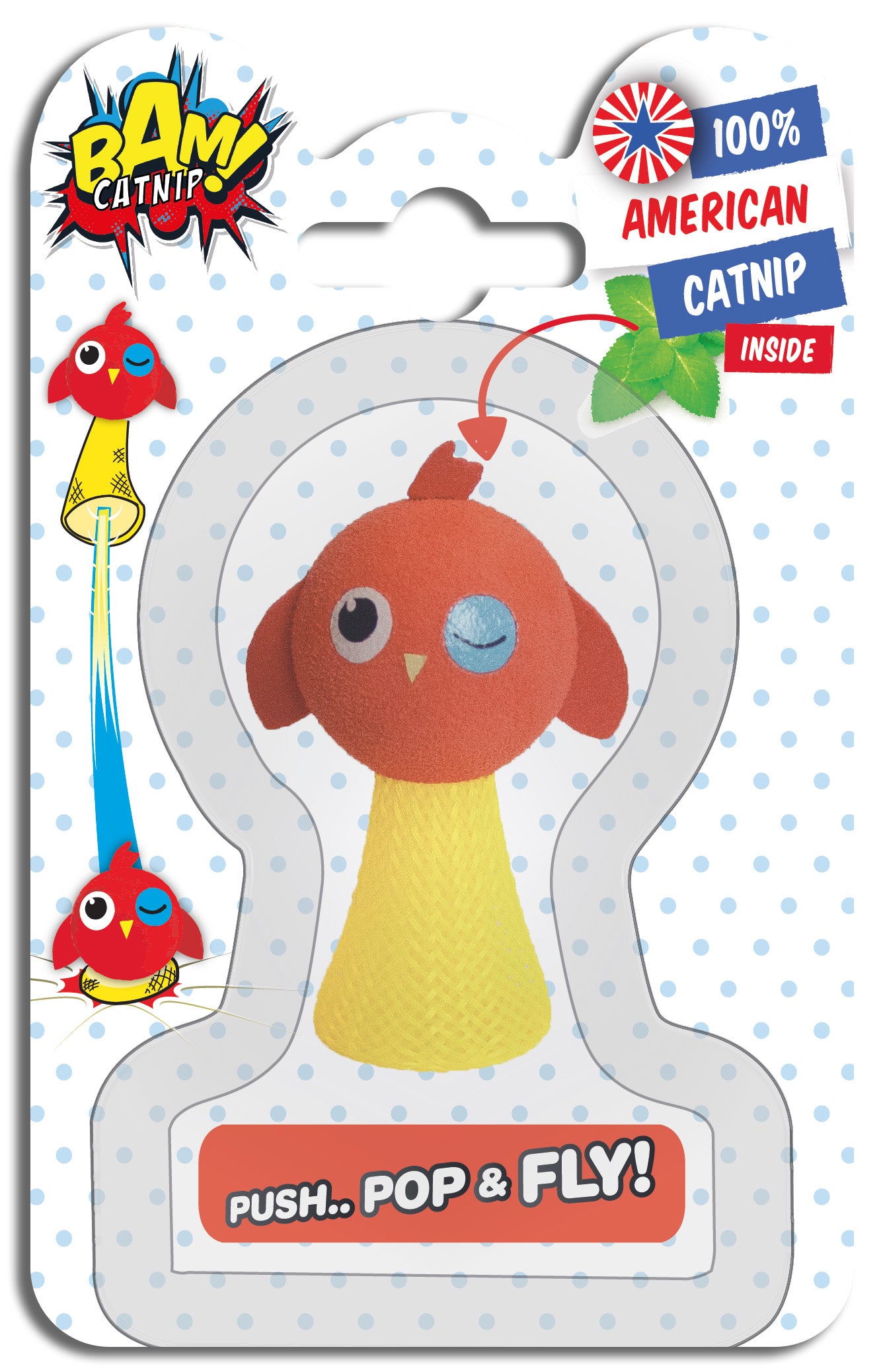 BAM! Catnip Pop and Fly Cat Toy