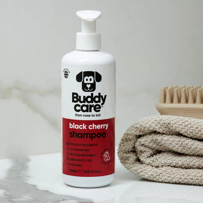 Buddy Care Dog Shampoo - Black Cherry - 500ml / 16.9 fl oz