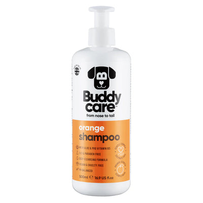 Buddy Care Dog Shampoo - Orange - 500ml / 16.9 fl oz