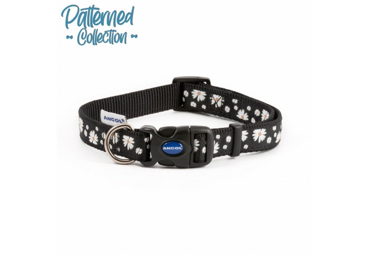 1-2 Black Daisy Collar