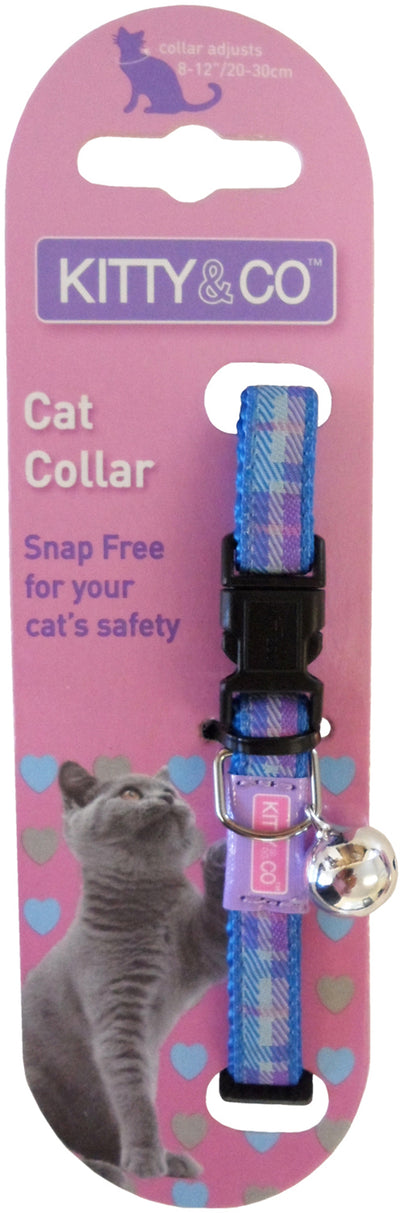 Tartan-Style Cat Collar