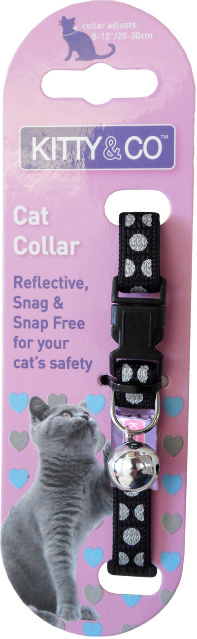 Reflective Spotty Cat Collar