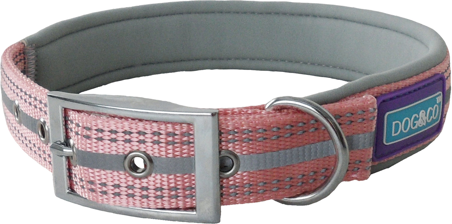 D&C Padded Collar Pink Large