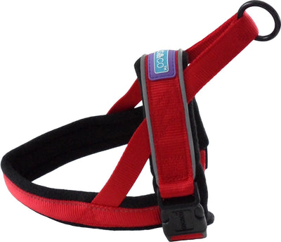 D&C Large Reflective Padded Harness Red