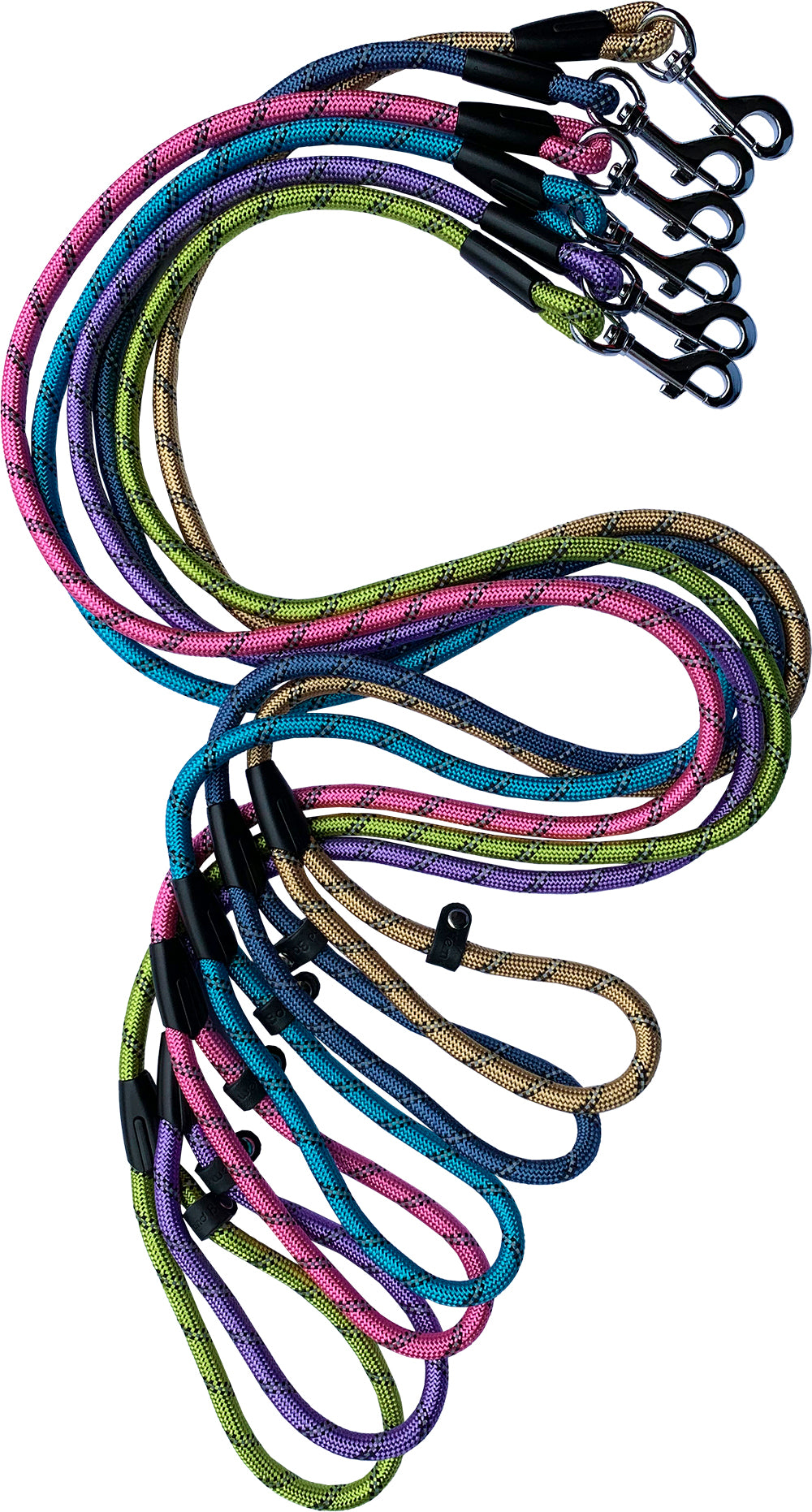 D&C Pastel Coloured Rope Trigger Lead 10mm 48"