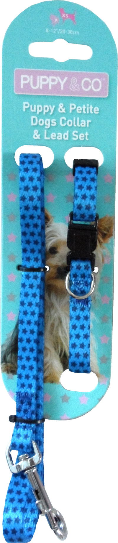 Pup & Co Puppy & Petite Dog Collar & Lead Set