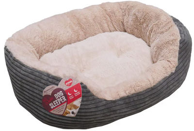 Grey Jumbo Cord/Plush  Bed 48cm