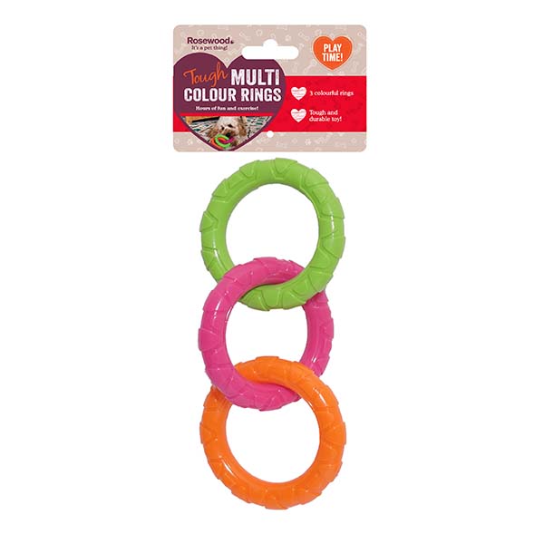Tough Toys Multi-Colour Rings L