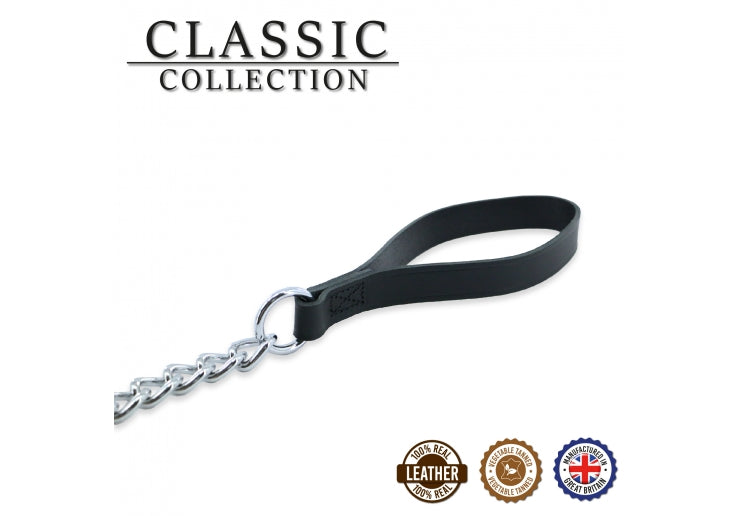 32" Black Extra Heavy Chain Lead With Trigger